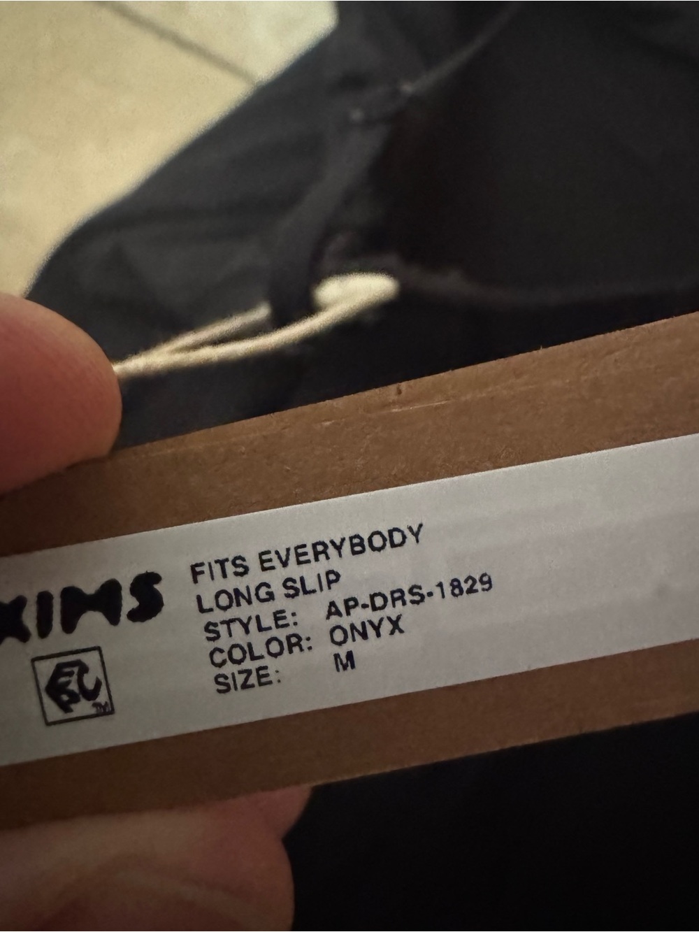 SKIMS Black Slip up “Fits Everybody” Dress NWT - Picture 4 of 5